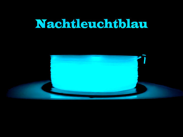 PETG 1,75mm - GLOW IN THE DARK Blau (Nachtleuchtend)